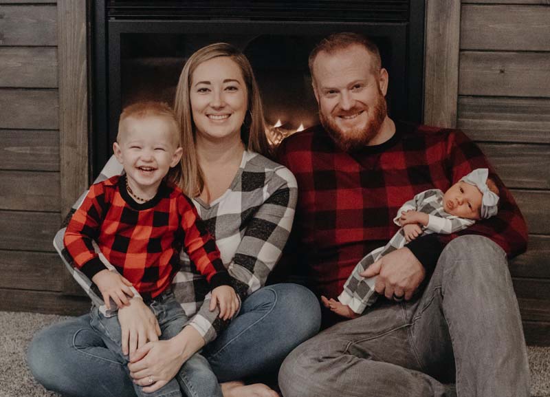 Dr. Lance Zuidema with his wife and children